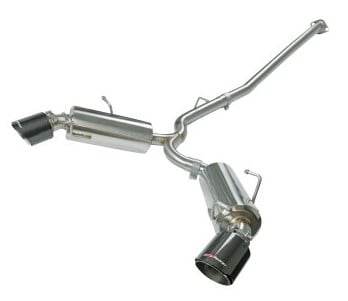 afe takeda exhaust axle-back 13-15 scion frs / subaru brz 304ss carbon fiber dual tips exhaust 49-36023-c