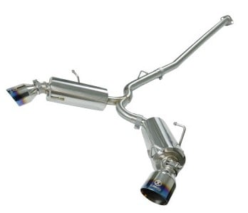 afe takeda exhaust axle-back 13-15 scion frs / subaru brz 304ss blue flame dual tips exhaust 49-36023-l