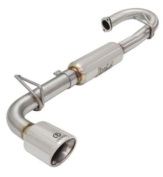 afe 11-16 scion tc l4-2.5l 304ss 2-1/4in to 2-1/2in axle-back takeda exhaust w/ polished tip 49-36025-p