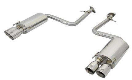 afe takeda 16-17 lexus rc 200t 2.0l (t) 2in. ss axle-back exhaust system w/polished tips 49-36037-p