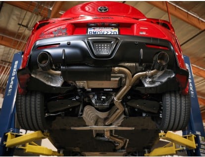 afe 2020 toyota supra l6-3.0l (t) cat back exhaust 49-36043-b