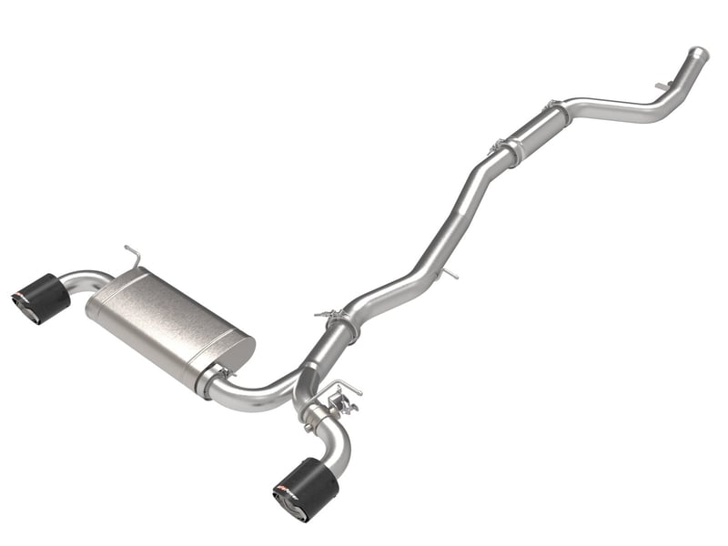 afe power takeda 2021-2022 toyota supra 2.0l (t) 2.5in-3in 304 ss cb exhaust w/ carbon tips 49-36050-c