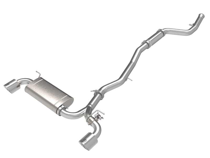 afe power takeda 2021-2022 toyota supra 2.0l (t) 2.5in-3in 304 ss cb exhaust w/ polished tips 49-36050-p