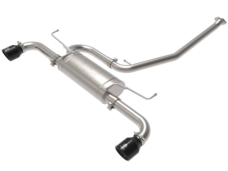 afe power takeda 19-22 toyota rav4 l4-2.5l 304ss cb exhaust w/ black tips 49-36053-b