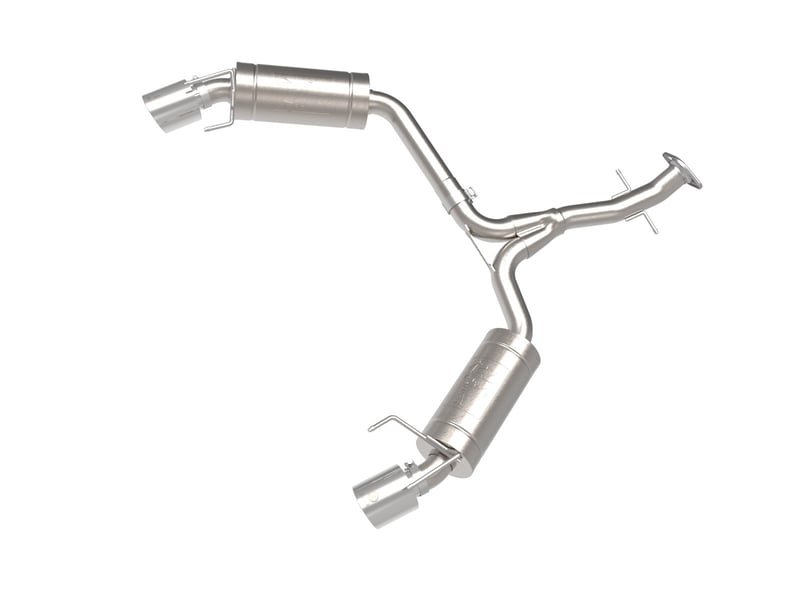 afe power takeda 06-13 lexus is250/is350 ss axle-back exhaust w/ polished tips 49-36055-p
