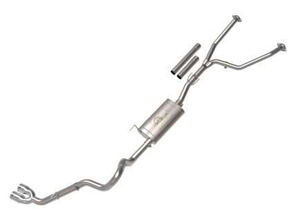 afe 2022 toyota tundra v6-3.5l (tt) vulcan series 2.5in to 3in 304 ss cat-back exhaust w/ polish tip 49-36061-p