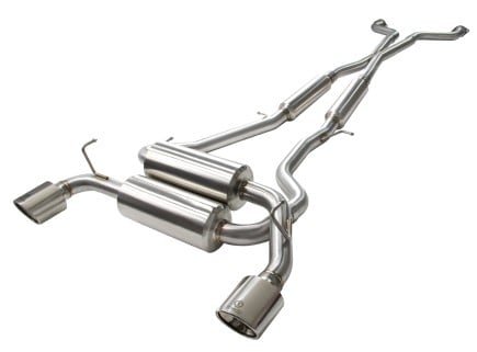 afe takeda 2-1/2in 304ss cat-back exhaust infiniti g37 08-13/q60 14-15 v6-3.7 w/ polished tips 49-36103-p