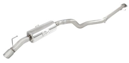 afe takeda exhaust cat-back 304 stainless steel 11-14 nissan juke l4 1.6l (t) polished tip 49-36109-p