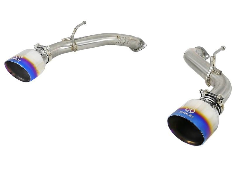 afe power takeda 2.5in 304 ss axle-back exhaust w/ blue flame tips 17+ infiniti q60 v6-3.0l (tt) 49-36133nm-l