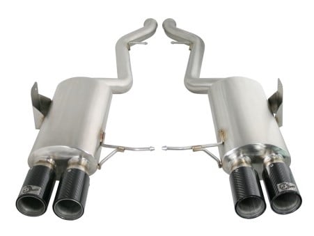 afe machforce xp exhaust cat-back 2.5in dia carbon fiber tips ss-304 07-13 bmw m3 (e92/93) v8 4.0l 49-36312-c