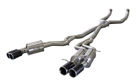 afe machforce xp exhaust 304ss cat-back w/ carbon fiber tips 12-13 bmw m5 (f10) v8 4.4l (tt) 49-36317-c