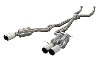 afe machforce xp exhaust 304ss cat-back w/ polished tips 12-13 bmw m5 (f10) v8 4.4l (tt) 49-36317-p