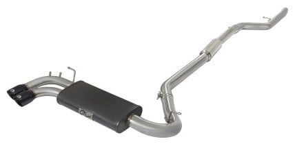 afe machforce xp exhausts cat-back ss-304 w/ black tips 12-16 bmw 328i/428i (f30/f32) (t) n20 49-36329-b