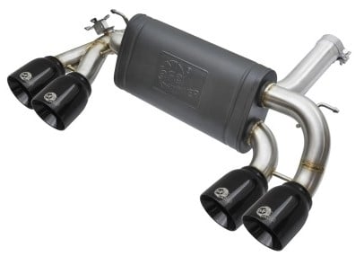afe machforce xp 3in - 2 1/2in axle back 304ss exhaust w/ black tips 16-17 bmw m2 (f87) 49-36333-b