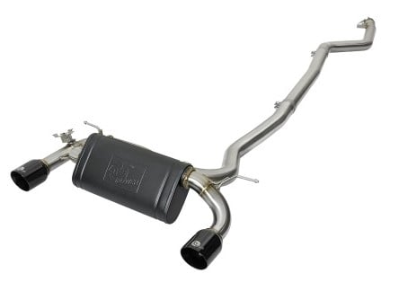 afe machforce xp exhausts cat-back ss 16-17 bmw 340i/ix 440i/ix (f3x) l6-3.0l (b58) w/black tips 49-36334-b