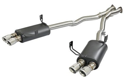afe mach force-xp 2-1/2in 304 ss cat-back exhaust w/polished tips 05-08 bmw z4 m coupe (e86) l6 3.2l 49-36339-p