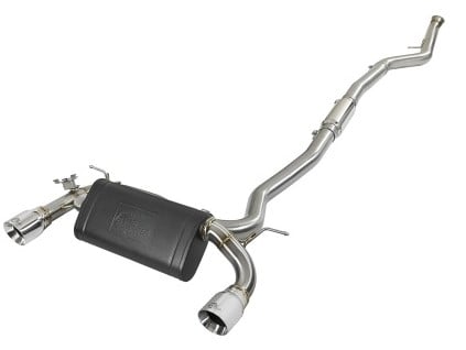 afe mach force-xp 3in 304 ss cat-back exhaust w/polished tips 12-15 bmw 335i (f30) l6 3.0l (t) n55 49-36340-p