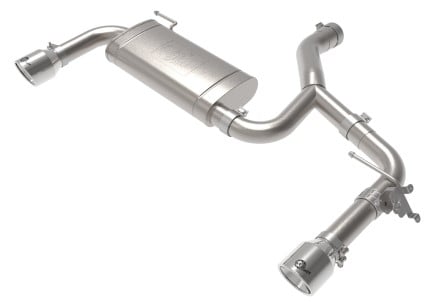 afe 15-21 bmw x1 f48 l4 2.0l (t) mach force-xp 3 to 2-1/2 in ss axle-back exhaust w/polished tip 49-36349-p
