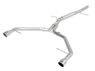 afe machforce xp 3in-2.5in ss exhaust axle-back 17-19 audi a4 (b9) l4-2.0l (t) - polished 49-36419-p