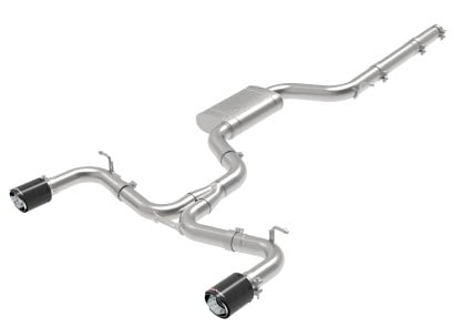 afe machforce xp 3in-2.5in ss exhaust cat-back 18-19 volkswagen gti (mk7.5) l4-2.0l (t) - carbon 49-36422-c