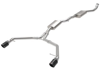 afe mach force-xp 13-16 audi allroad l4 ss cat-back exhaust w/ carbon tips 49-36438-c