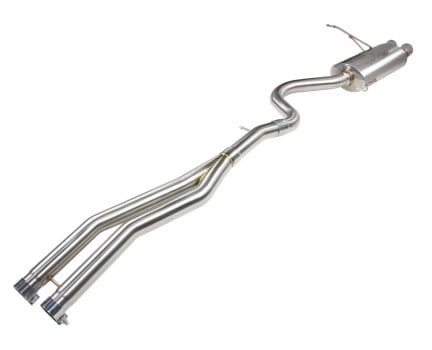 afe 20-21 audi a4 l4-2.0l (t) mach force-xp 3in to 2-1/2in stainless steel cat-back exhaust system 49-36446