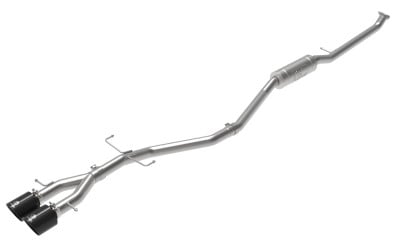 afe takeda 2.5in 304ss cat-back exhaust system 17-20 honda civic si coupe l4-1.5l (t) - black tip 49-36620-b