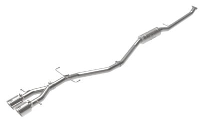 afe takeda 2.5in 304ss cat-back exhaust system 17-20 honda civic si coupe l4-1.5l (t) - polished tip 49-36620-p