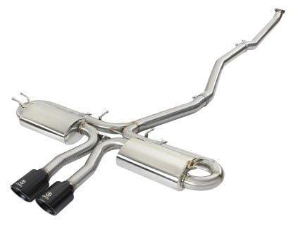 afe takeda 3in 304 ss cat-back exhaust system w/ black tips 2017+ honda civic si (4dr) i4 1.5l (t) 49-36621-b