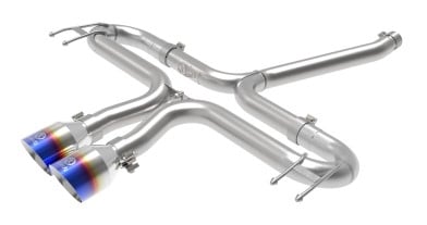 afe takeda 2-1/2in 304 ss axle-back exhaust w/blue flame tips 17-20 honda civic sport l4-1.5l (t) 49-36625-l