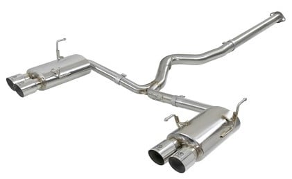 afe takeda 3in ss exhaust cat-back 15-16 subaru wrx/sti 2.0l/2.5l polished tips 49-36801-p
