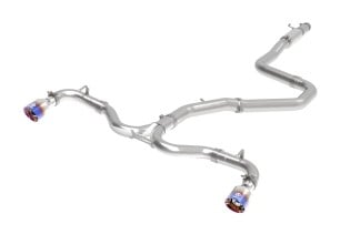 afe takeda 304ss cat-back exhaust w/blue flame tips 2018 hyundai elantra gt sport i4 1.6l (t) 49-37003-1l