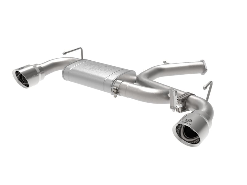 afe power axle back exhaust - 19-20 hyundai veloster n l4-2.0l (t) w/ polished tips 49-37007-p