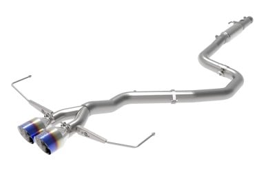 afe takeda exhaust cat-back 19-20 hyundai veloster 304ss blue flame dual tips exhaust 49-37011-l