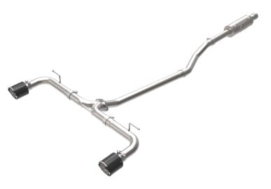 afe takeda 2-1/2in 304 ss cat-back exhaust w/ carbon fiber tips 14-18 mazda 3 l4 2.0l/2.5l 49-37015-c