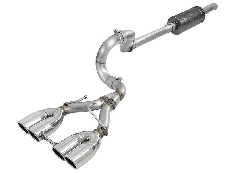 afe rebel series 2.5in 304 ss cat-back exhaust w/ polished tip 18-20 jeep wrangler (jl) 49-38073-p