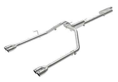 afe vulcan series 3in-2-1/2in 304 ss cat-back 2020 jeep gladiator (jt) v6-3.6l w/ polished tips 49-38084-p
