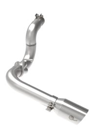 afe 20-21 jeep wrangler large bore-hd 3in 304 stainless steel dpf-back exhaust system - polished tip 49-38092-p
