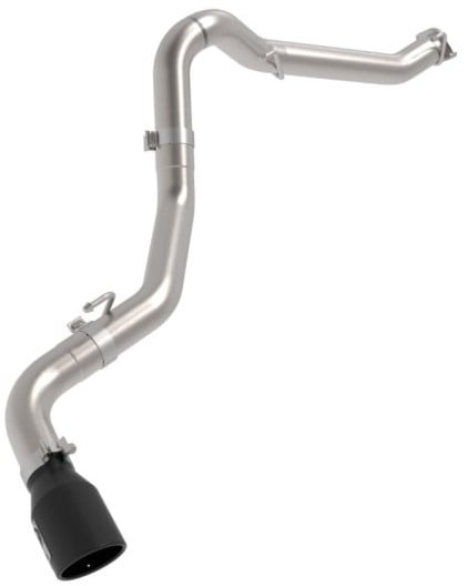 afe 2021+ jeep gladiator v6-3.0l (td) vulcan series 3in 304 ss dpf-back exhaust system - black tip 49-38093-b
