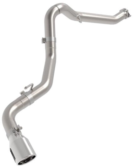 afe 2021+ jeep gladiator v6-3.0l (td) vulcan series 3in 304 ss dpf-back exhaust system - polishd tip 49-38093-p
