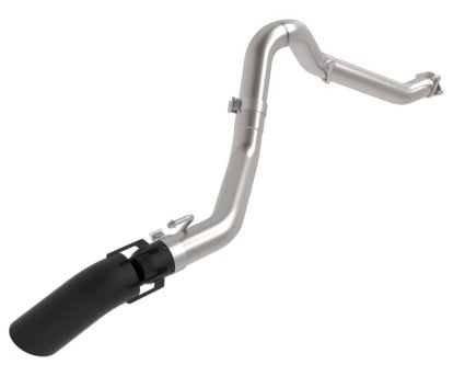 afe 2021+ jeep gladiator v6-3.0l (td) vulcan series 3in 304ss ht dpf-back exhaust system - black tip 49-38094-b