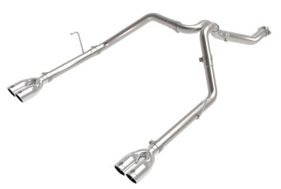 afe vulcan series 3in 304ss cat-back 21 jeep gladiator v6-3.0l (td) - dual polished tip 49-38095-p