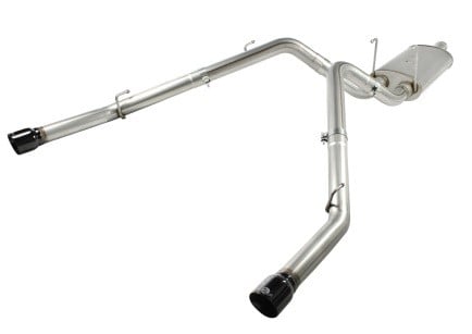 afe machforce xp exhausts cat-back ss-409 exh cb dodge ram 1500 5.7l hemi 09-13 glossed black 49-42013-b