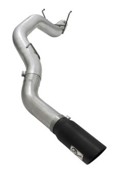 afe machforce xp 5in dpf-back ss exhaust dodge ram 13-14 6.7l (td) mega cab w/ black tip 49-42039-b