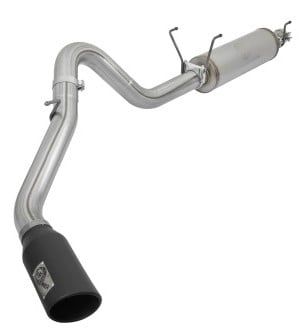 afe machforce xp 4in exhausts cat-back ss side exit 14-17 dodge ram 2500 v8-6.4l hemi w/ black tips 49-42056-b