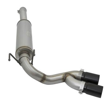 afe rebel series 3-1/2in 409 ss cat-back exhaust system w/black tip ram 2500/3500 14-17 v8 6.4l 49-42057-b