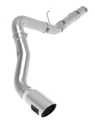 afe large bore hd 5in 409-ss dpf-back exhaust w/pol tip 19-20 ram diesel trucks l6-6.7l (td) 49-42078-p