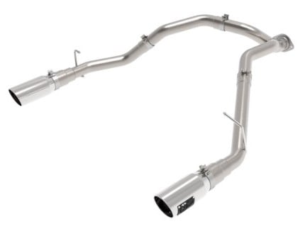 afe large bore-hd 3in 409ss dpf-back exhaust system w/ polished tip ram 1500 20-21 v6-3.0 49-42080-p