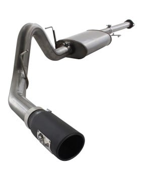afe machforce xp exhausts cat-back ss 409 exh wrinkle black cb ford f-150 11-12 v6-3.5l (tt) 49-43038-b