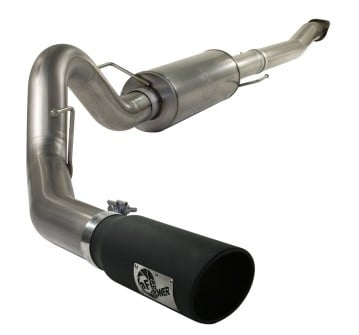 afe machforce xp exhaust cat-back ss-409 4in black tip 11-12 ford f-150 ecoboost v6-3.5l (tt) 49-43041-b